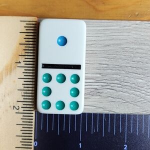 1:8 Replacement Dominoes Large Dot Shiny Color 2x1x⅜  $1 Each in a Bundle